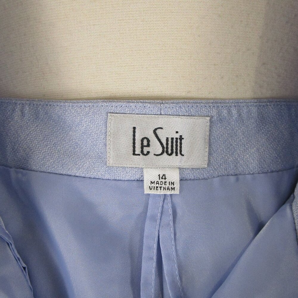 Le Suit Plus Size Solid Periwinkle Blue Pant Suit… - image 7